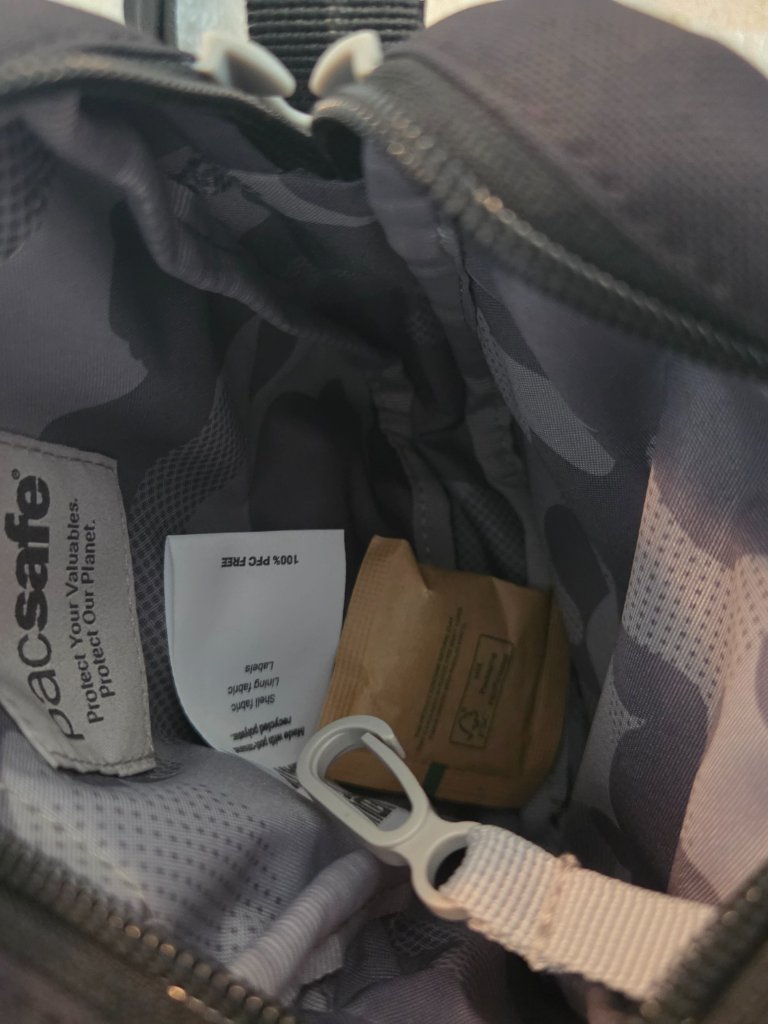 Pacsafe Go Anti-Theft Micro Crossbody, Jet Black, Nwt — image 5 of 5